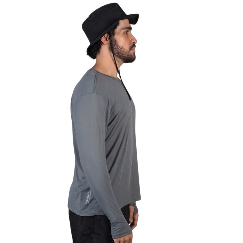 Camiseta Manga Longa UV Cinza Florence