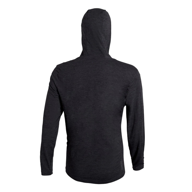 Camiseta Manga Longa com Capuz Airtex Cinza Mescla Escuro Florence