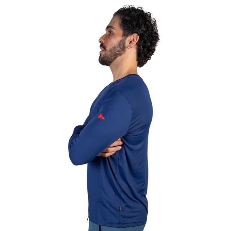 Camiseta Manga Longa UV  Azul Marinho Florence