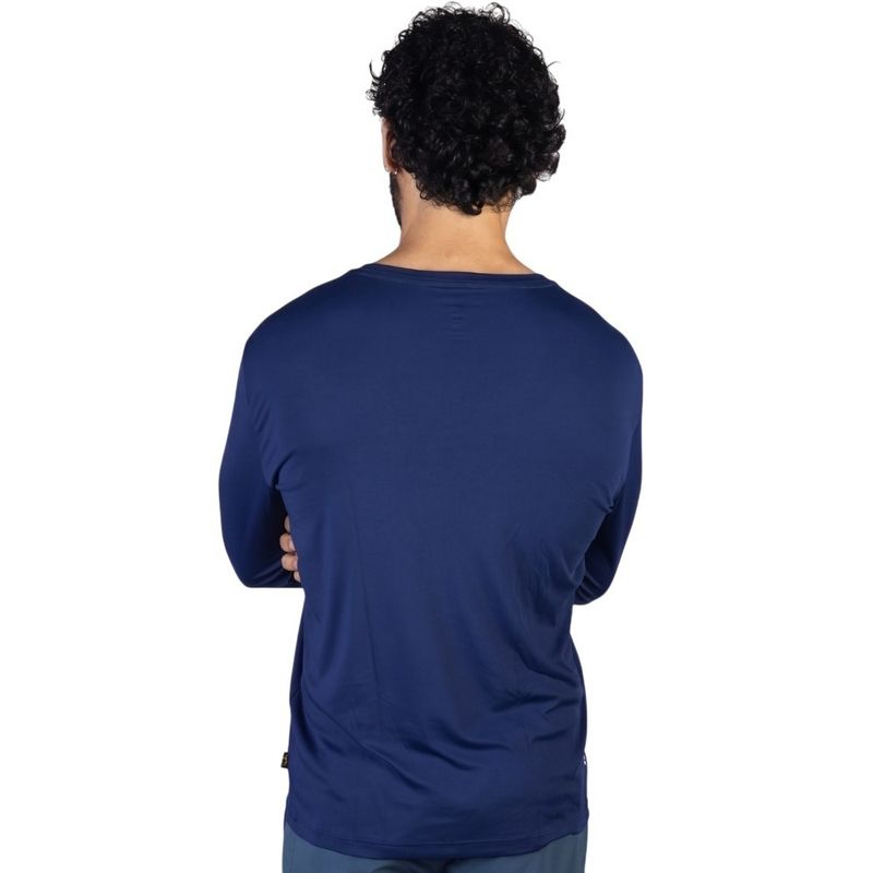 Camiseta Manga Longa UV  Azul Marinho Florence