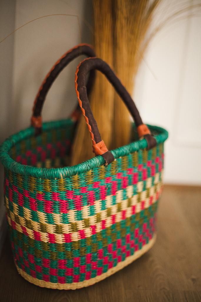 Cesta em Palha Oval