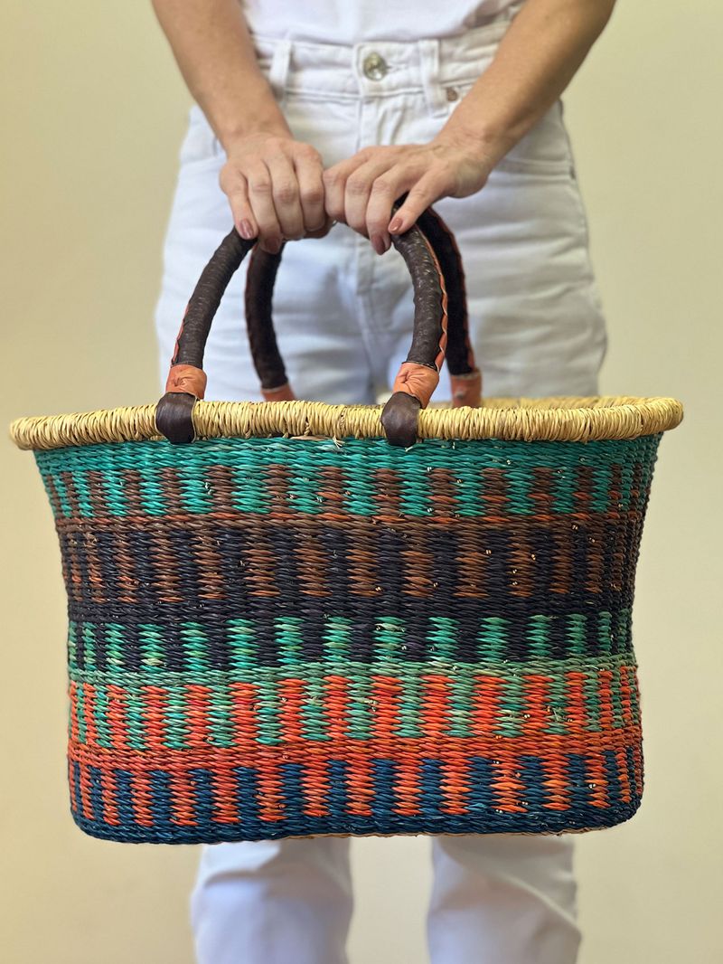Cesta em Palha Oval
