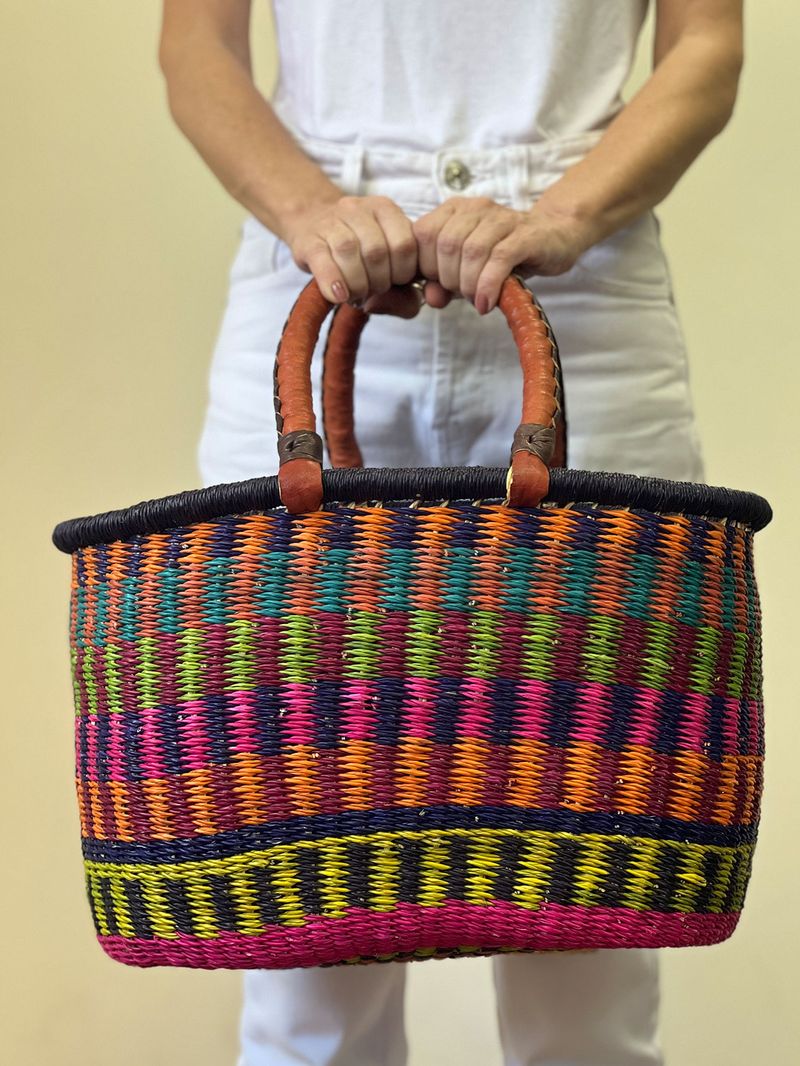 Cesta em Palha Oval