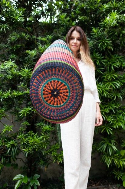 Bolsa de Palha Grande com Fecho