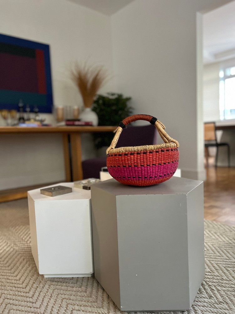 Cesta Decorativa Redonda Mini