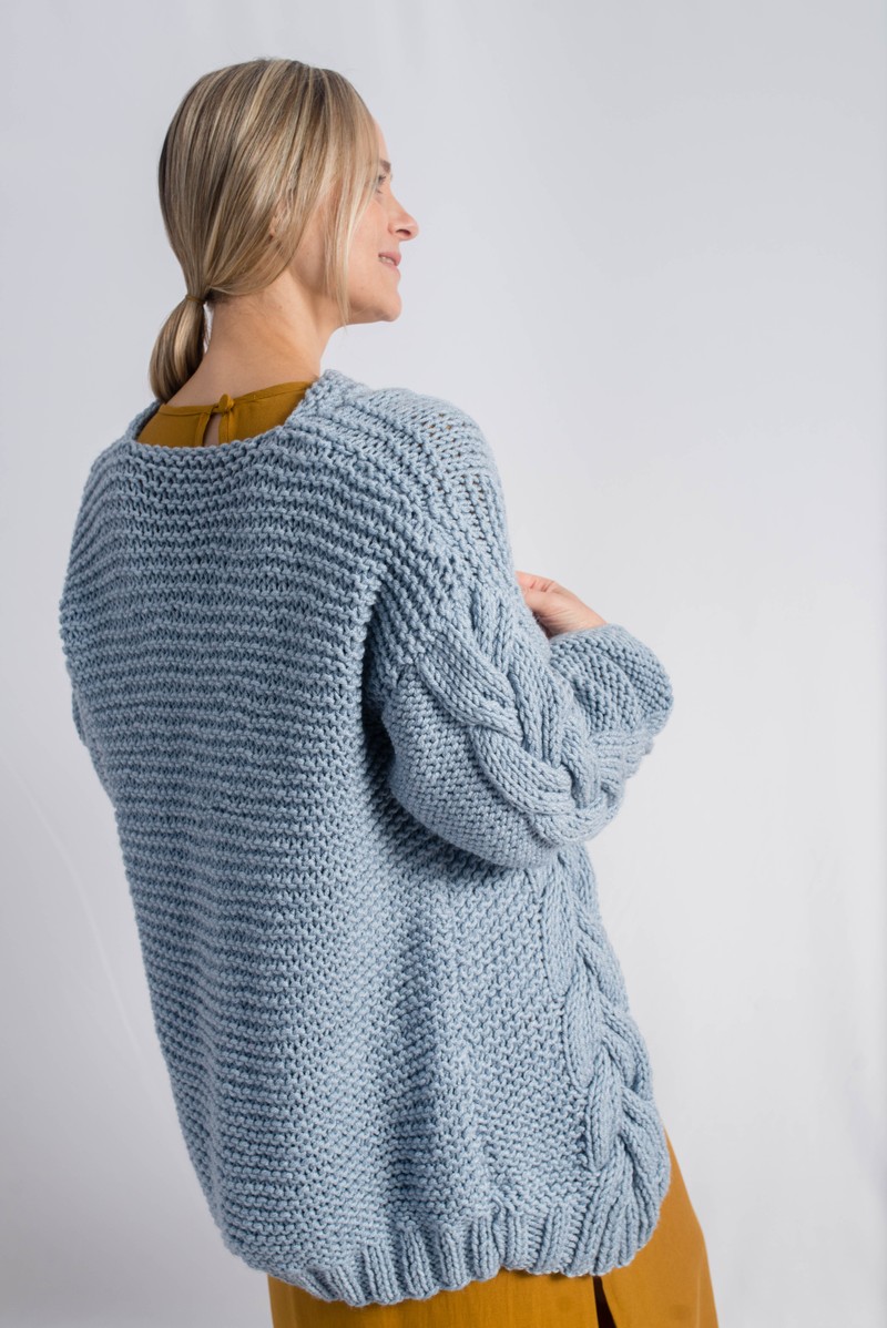 Cardigan Andrômeda Celeste