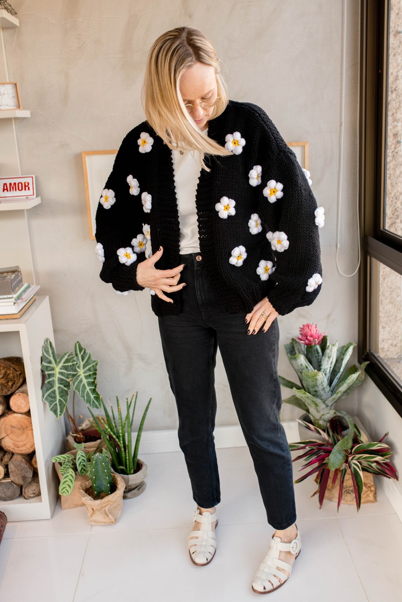 Cardigan Flor Daisy