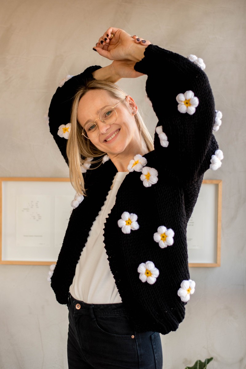 Cardigan Flor Daisy