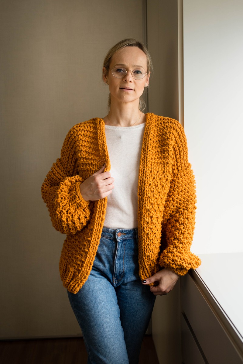 Cardigan Júpiter Ocre Polar