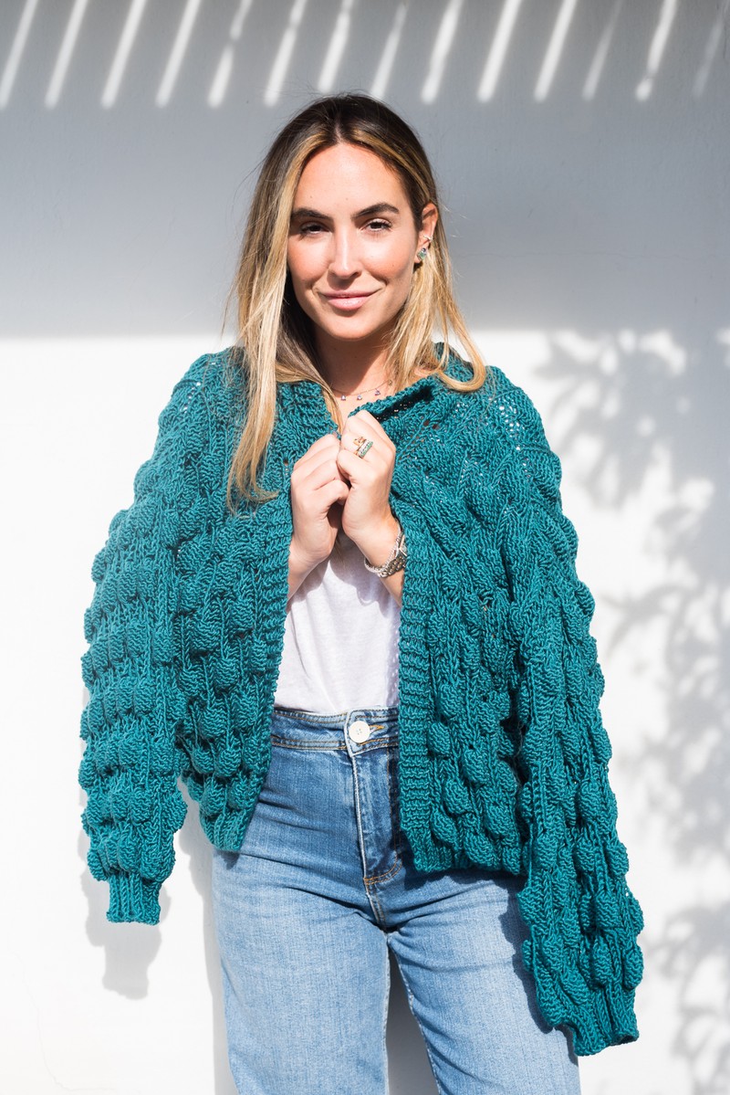 Cardigan Antera Aqua