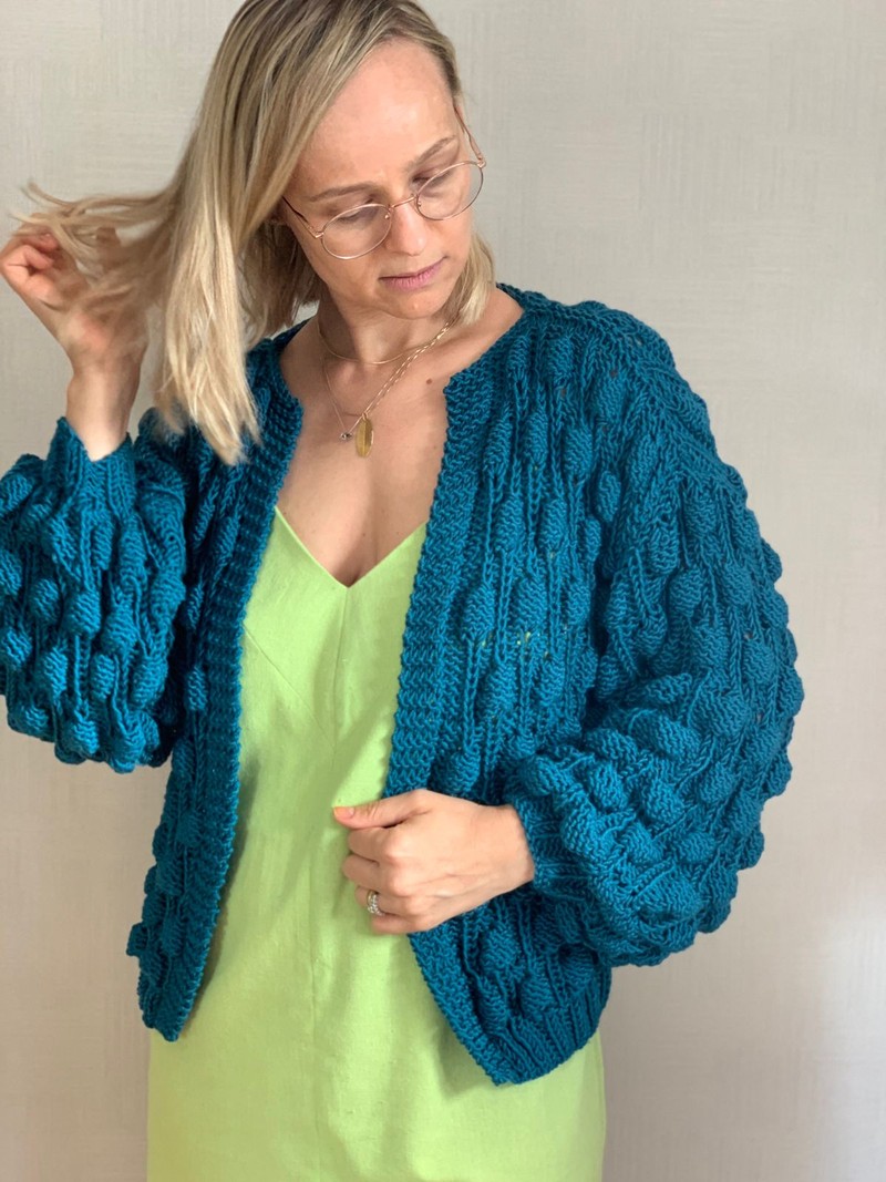 Cardigan Antera Aqua