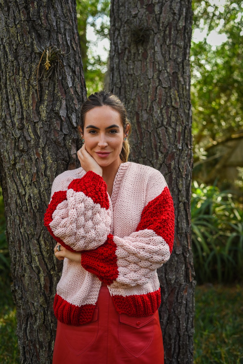 Cardigan Duo Rose & Red