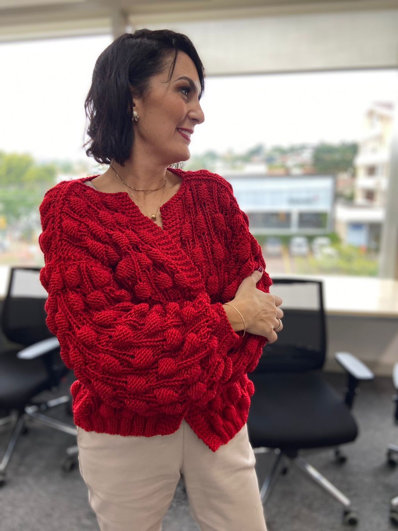 Cardigan Antera Rouge