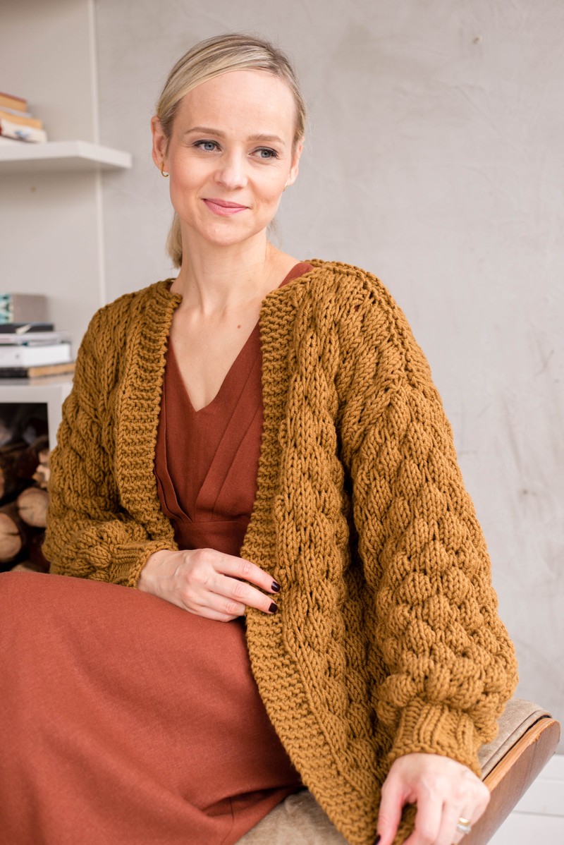 Cardigan Vênus Caramelo