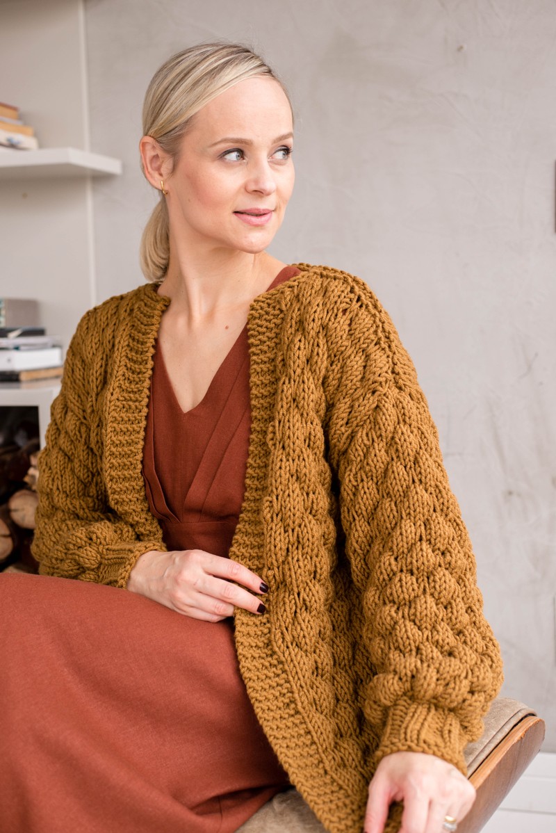 Cardigan Vênus Caramelo