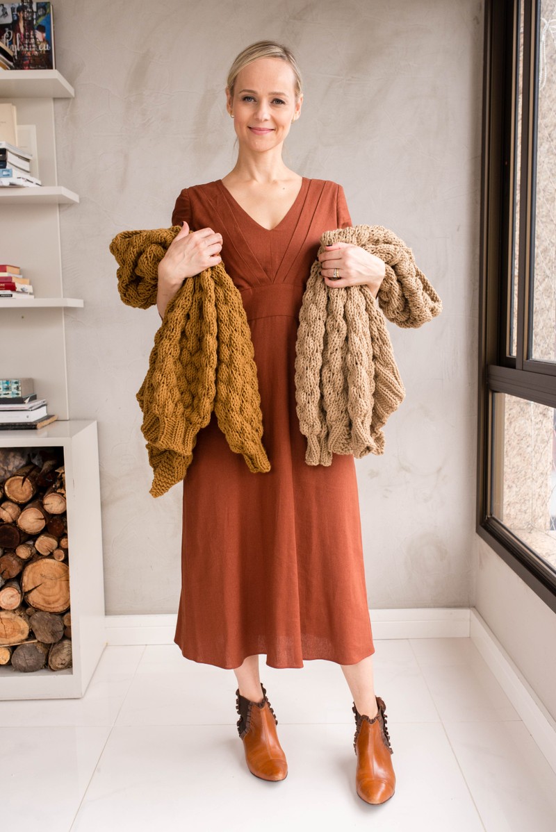 Cardigan Vênus Caramelo