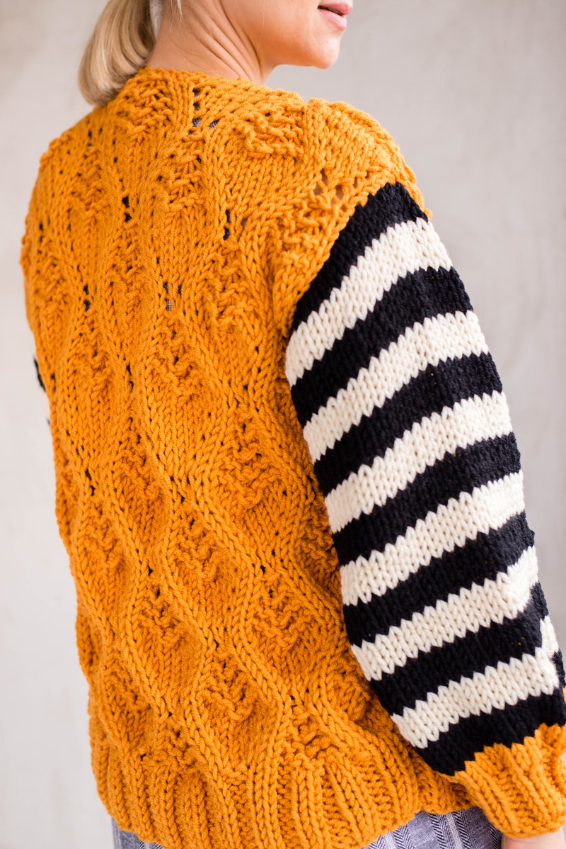 Cardigan Amar Ocre