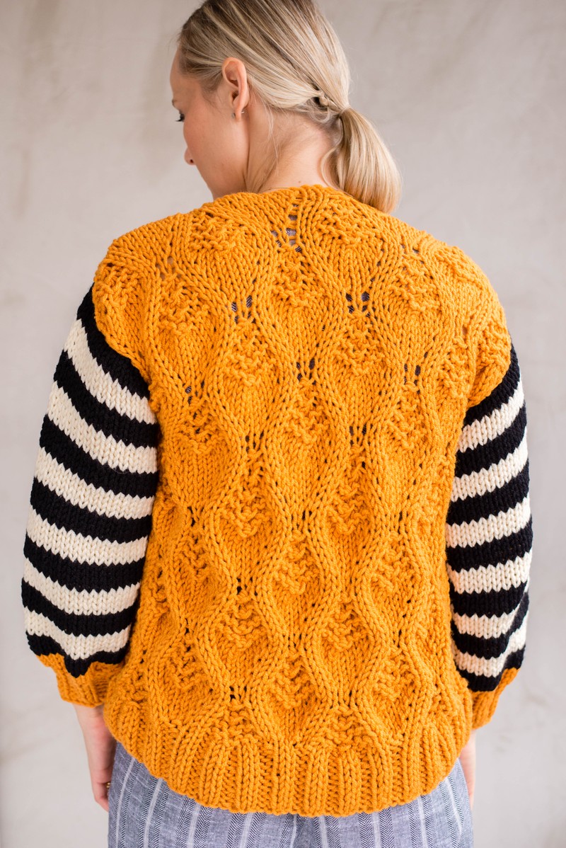 Cardigan Amar Ocre