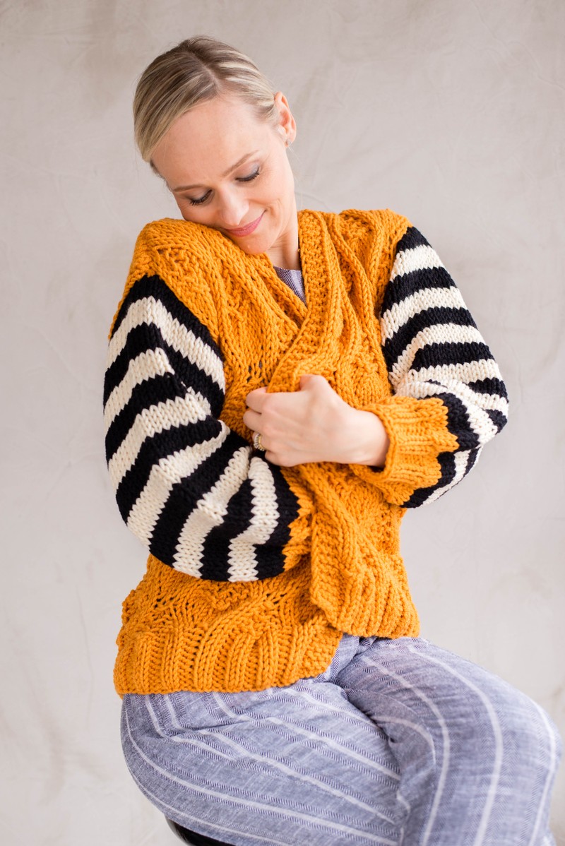 Cardigan Amar Ocre