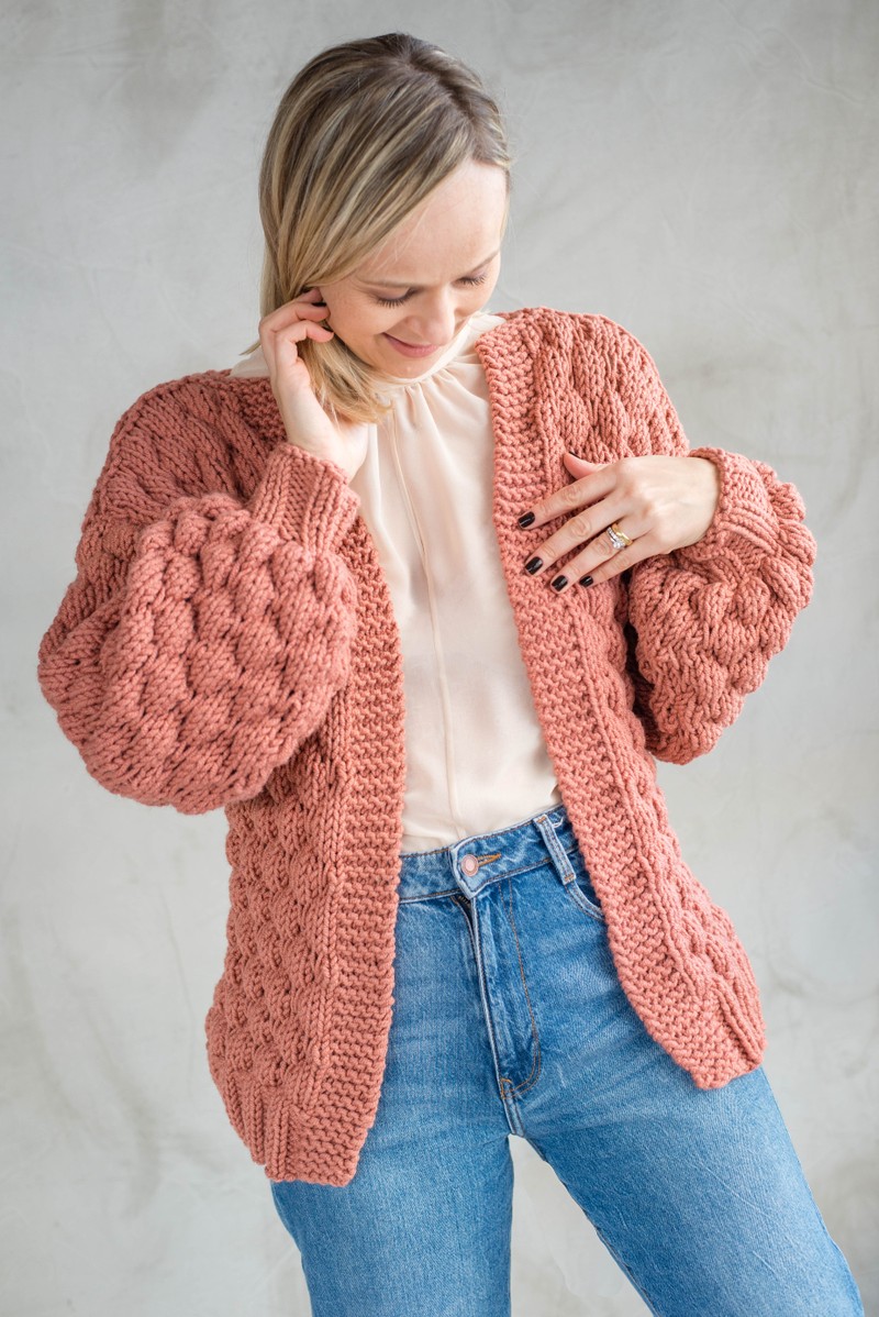 Cardigan Vênus Pale Rose