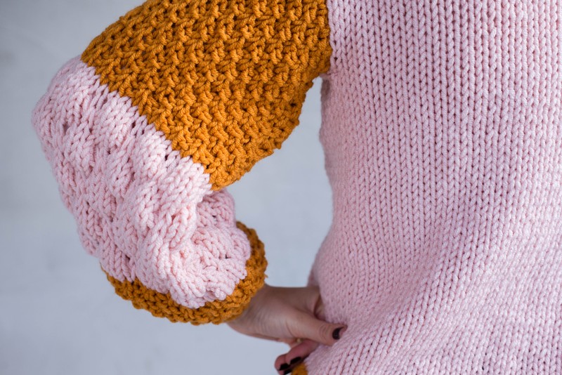 Cardigan Duo Rose & Mustard