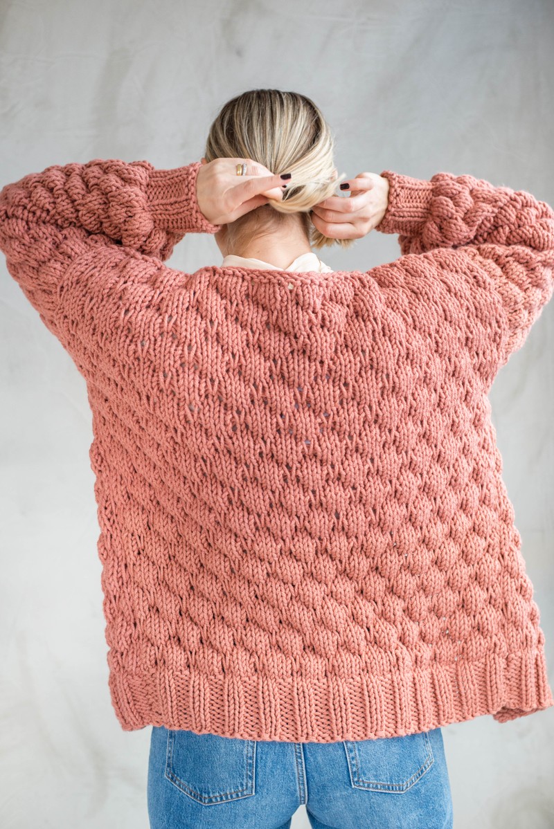 Cardigan Vênus Pale Rose