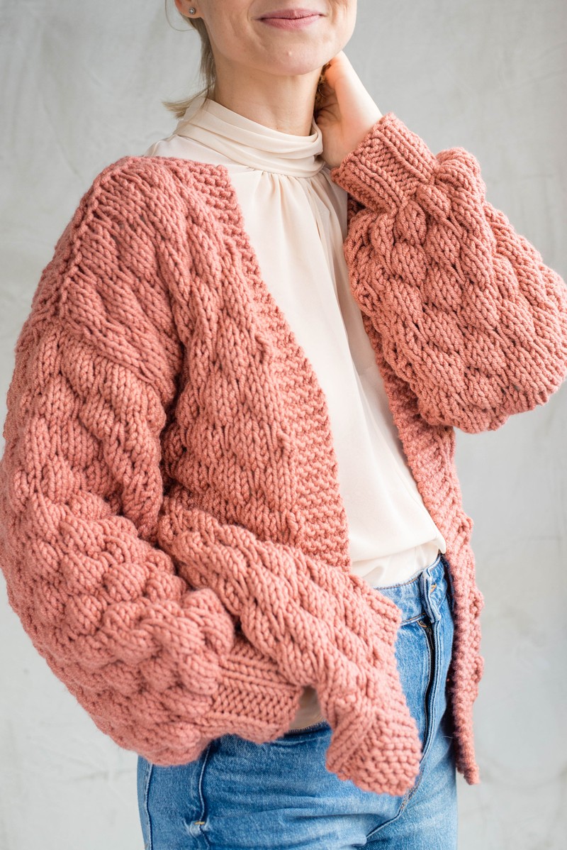 Cardigan Vênus Pale Rose