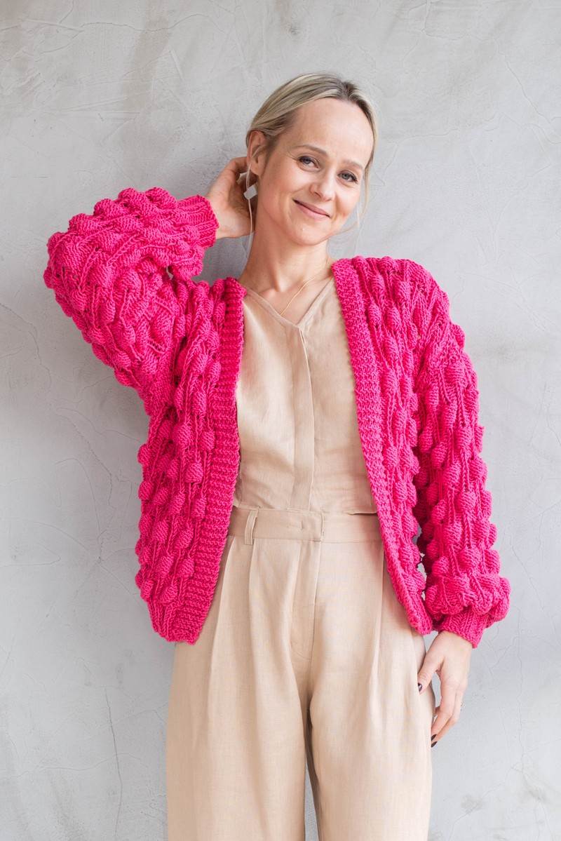 Cardigan Antera Pink Claro