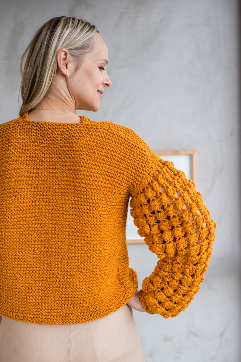 Cardigan Floco Ocre