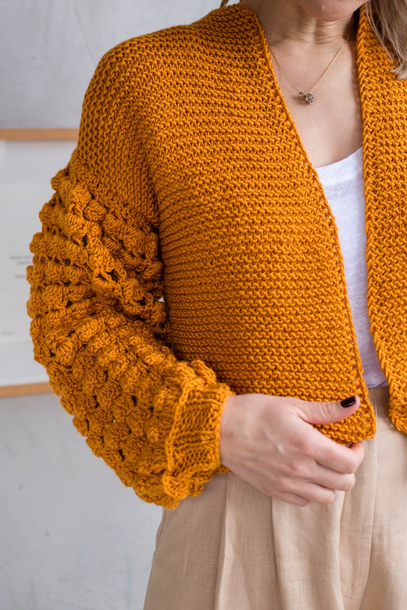 Cardigan Floco Ocre