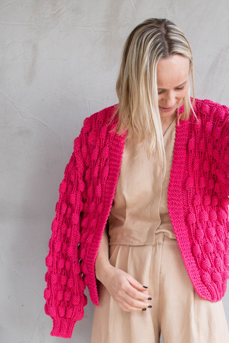 Cardigan Antera Pink Claro