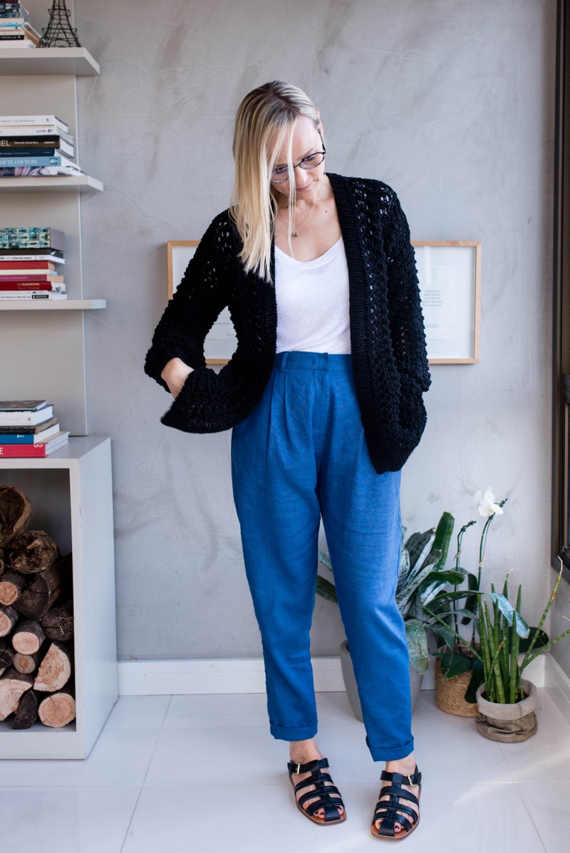 Cardigan Trilha Noir