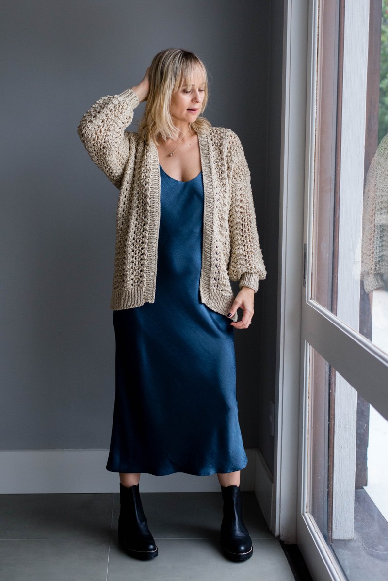 Cardigan Trilha Beige