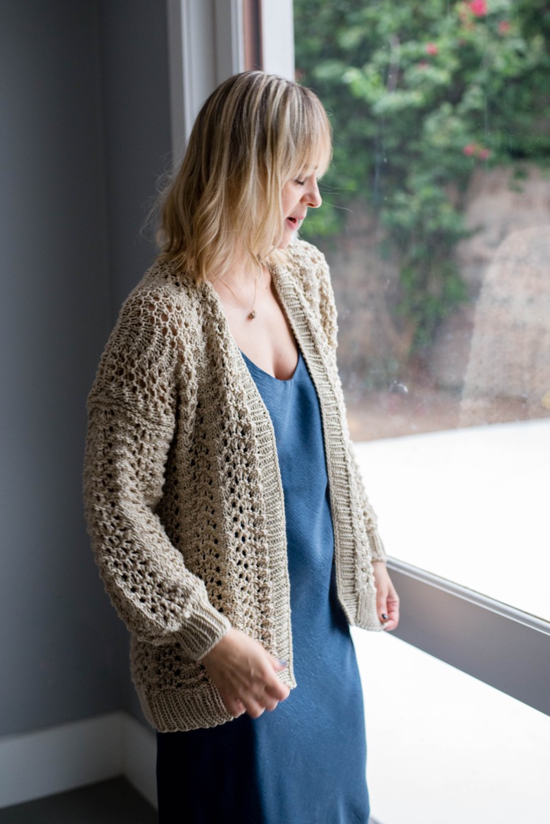 Cardigan Trilha Beige