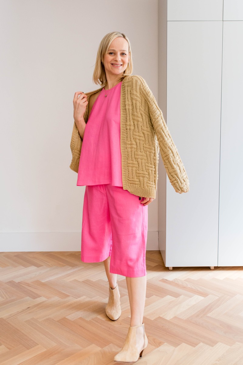 Cardigan Ladrilho Sisal