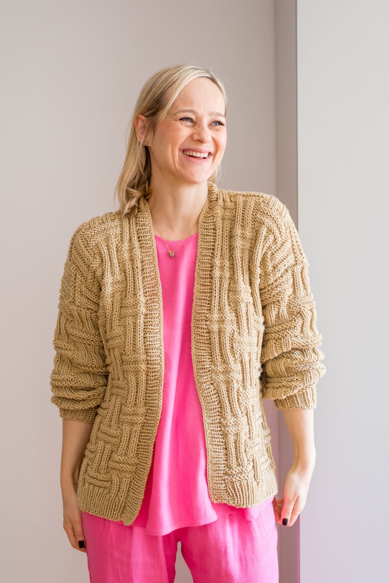 Cardigan Ladrilho Sisal