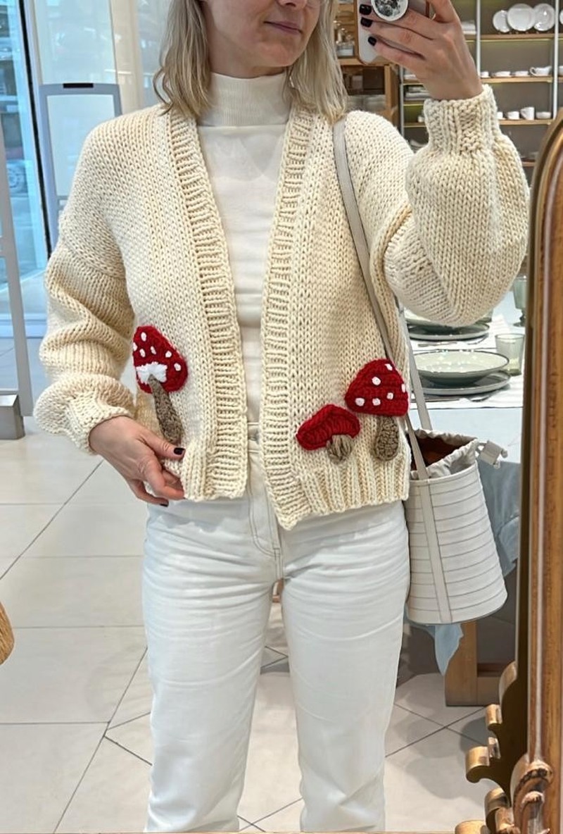 Cardigan Cogumelo