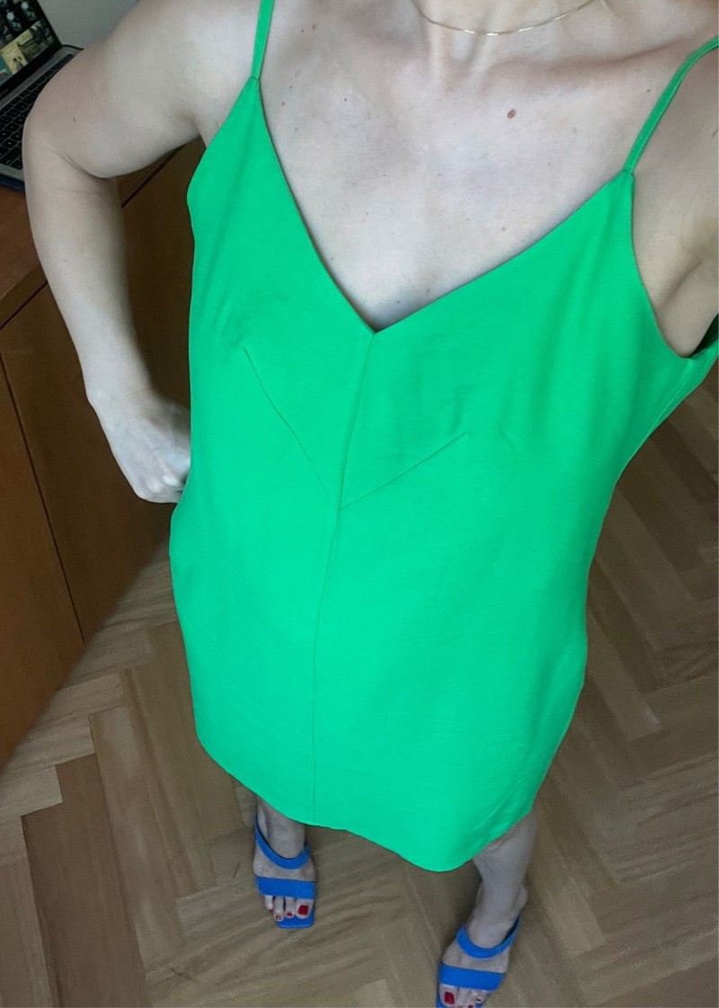 Vestido Pétala Verde Lima