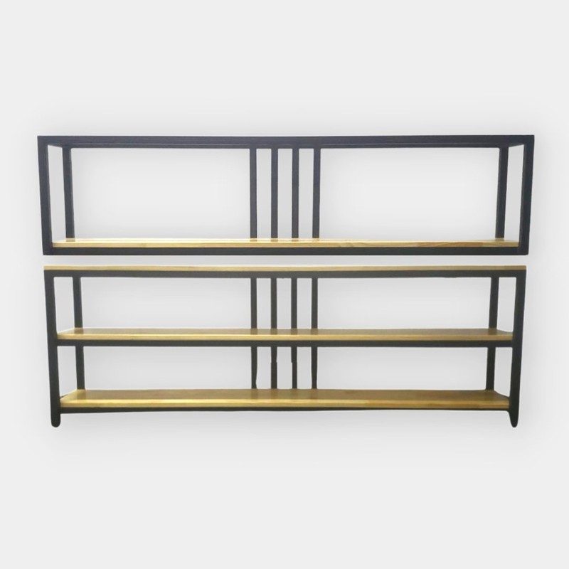 Conjunto Rack + Nicho Times Square - Pinus 30mm