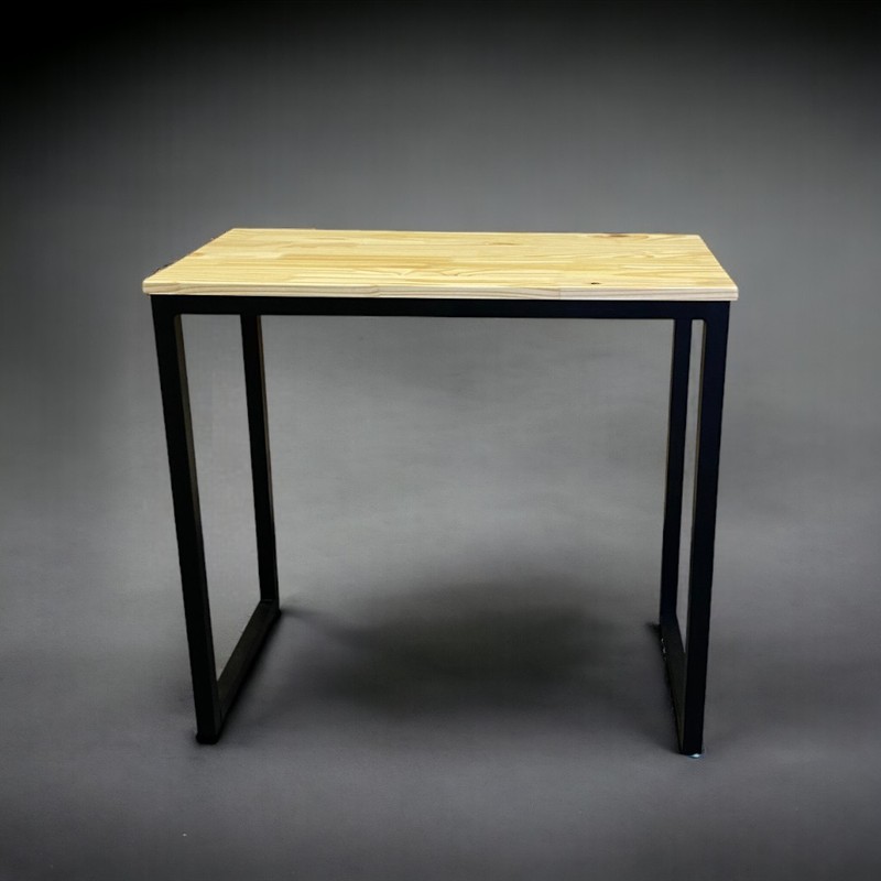 Mesa de Escritório Industrial 80x40x75alt - Pinus 18mm