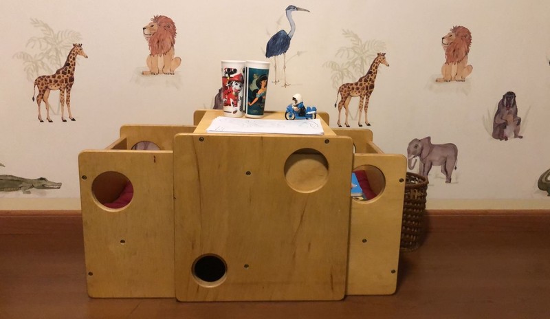 Cadeira Cubo Infantil Montessori - Cube Round