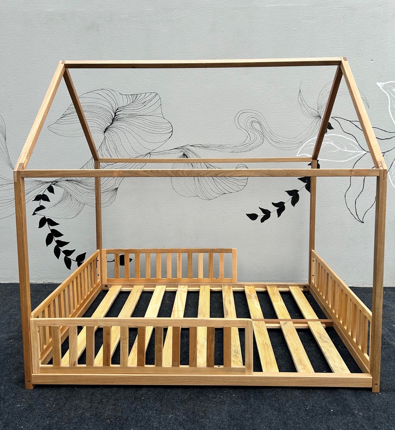 Cama Casinha Montessori Viúva, Casal ou Queen - Kazakama Cerquinha