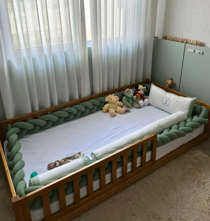 Cama Montessoriana  em Madeira Maciça - Grade Cerquinha 