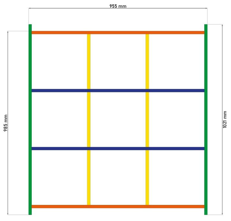 Estante de Brinquedos com 9 Nichos 