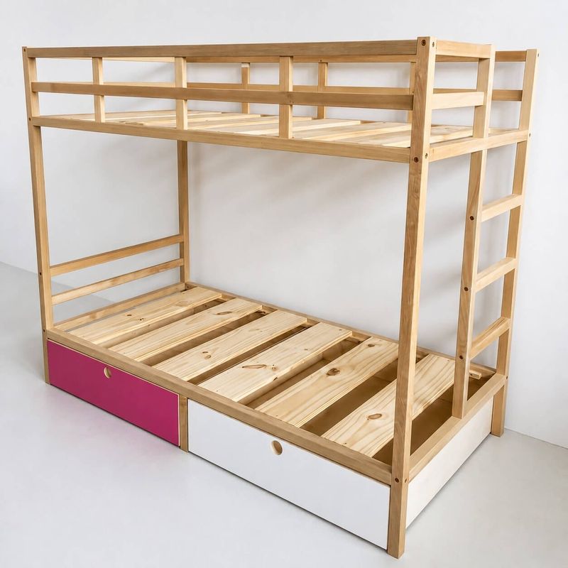 Beliche Infantil com Gavetas ou Cama Auxiliar