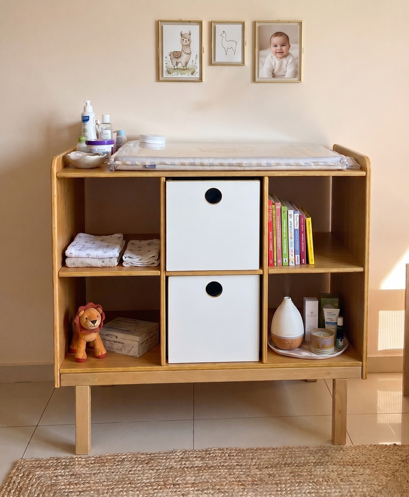 Trocador e Estante de Brinquedos