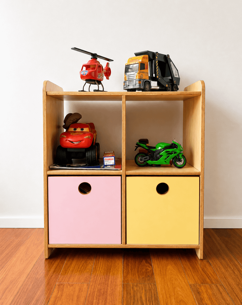 Estante de Brinquedos  com 4 Nichos