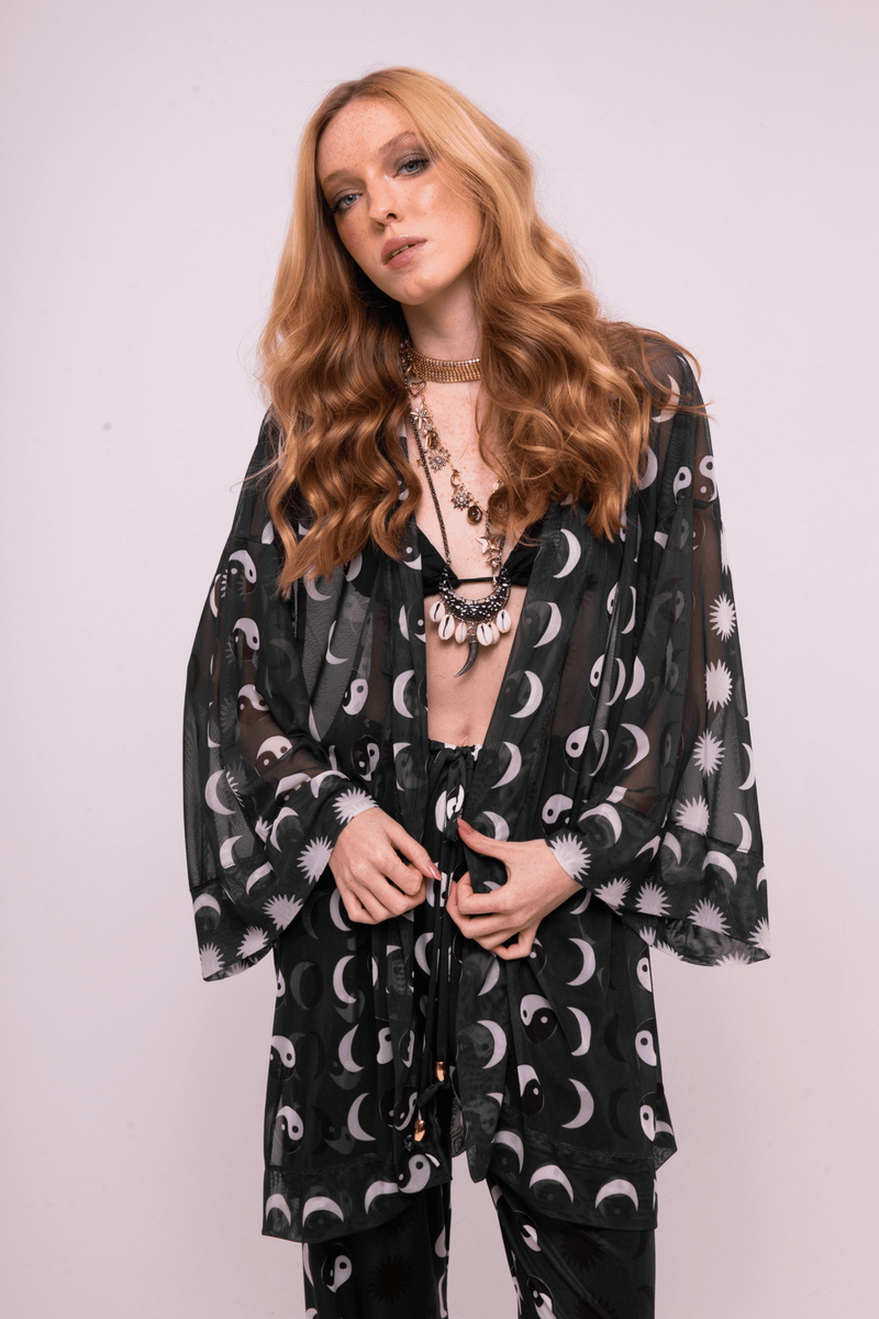 KIMONO TULE LUA GREEN
