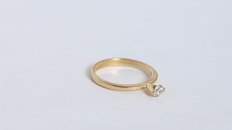 Alana Anel Solitário - 0,30ct