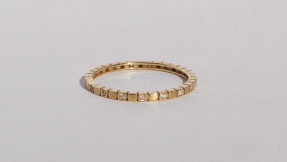 Wish Aliança Blocos com diamantes